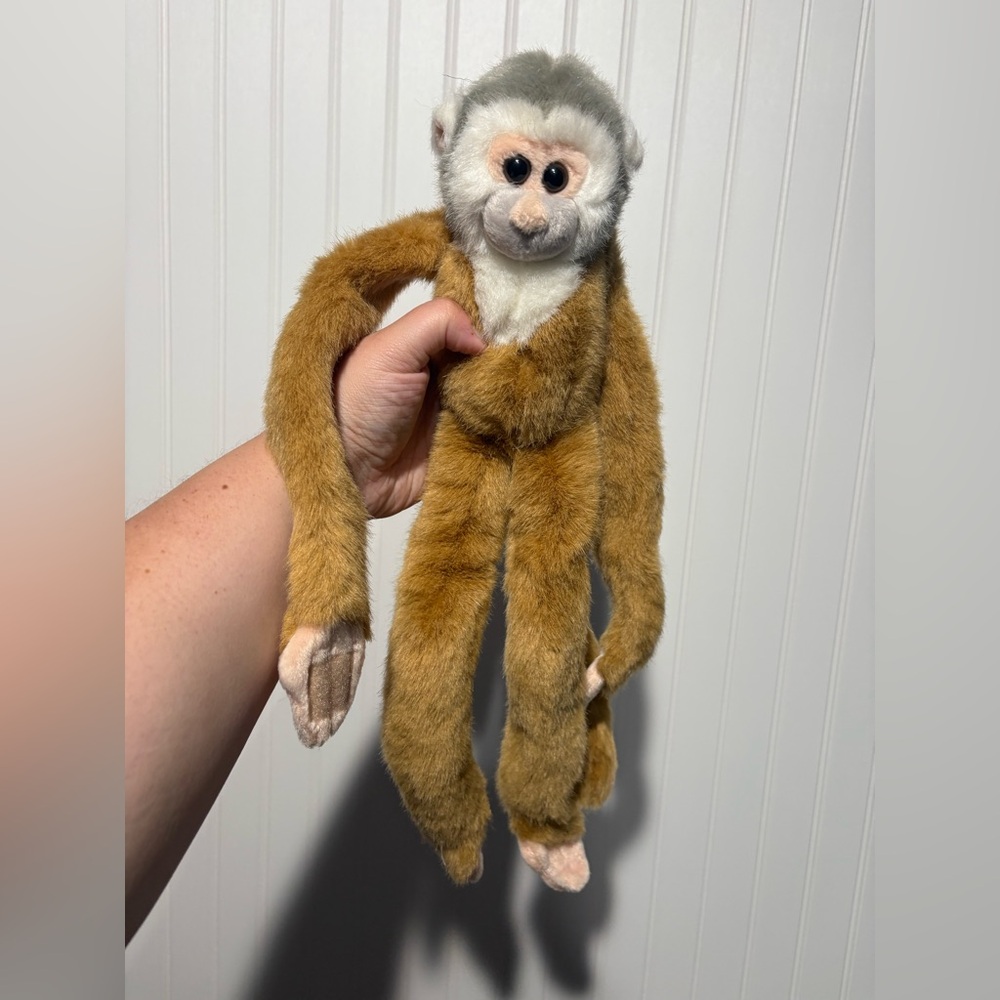 Wild Republic Vintage 17” Hanging Monkey Plush K&M Brown - Picture 1 of 3